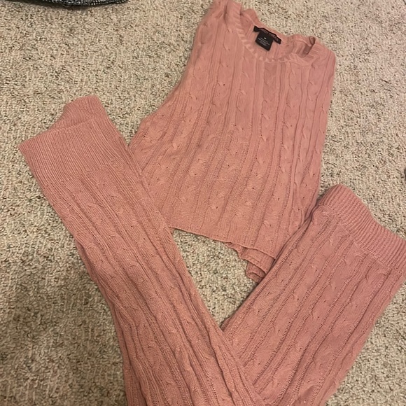 trendy threads Pants - Two piece lounge sweater set